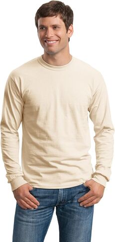 Gildan Ultra Cotton 6 oz. Long-Sleeve T-Shirt (G240) NATURAL in Saudi Arabia