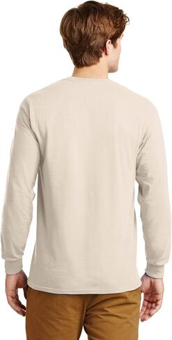 Gildan Ultra Cotton 6 oz. Long-Sleeve T-Shirt (G240) NATURAL in Saudi Arabia