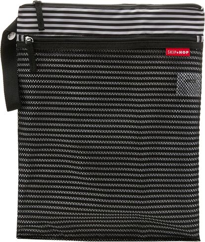 Skip Hop Wet Dry Bag, Grab & Go, Black & White Stripe in Saudi Arabia