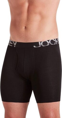 Jockey Men's Cotton Full-Rise Brief 4-Pack Black 44 in Saudi Arabia