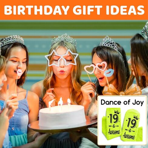 HAPPYPOP 19th Birthday Gift Ideas for Girls Boys - Socks Gifts for 19 Year Old Young Adults in Saudi Arabia