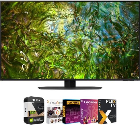 SAMSUNG QN90BA 55" Neo QLED 4K Quantum HDR Smart TV (2022) Ultimate Bundle with Xbox Wireless Controller (Carbon Black) and Premium 2 YR CPS Enhanced Protection Pack in Saudi Arabia