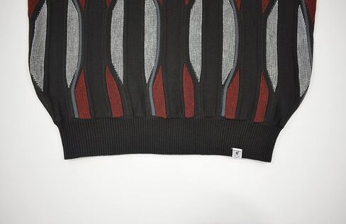 STACY ADAMS Men’s Sweater Jacquard Flourish Tonal Design in Saudi Arabia