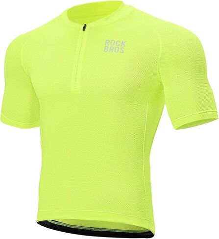 ROCKBROS Men's Cycling Jersey Short Sleeve Road Bike Shirt with 3 Rear Pockets Breathable Quick Dry Bicycle Shirt in Saudi Arabia