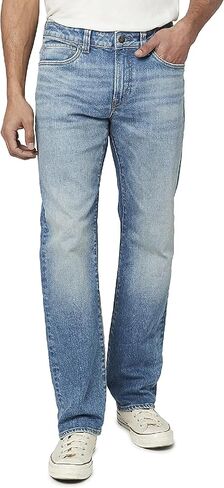 Buffalo David Bitton Men's Relaxed Straight Driven Jeans, Mid Blue Sanded, 38 32 in Saudi Arabia