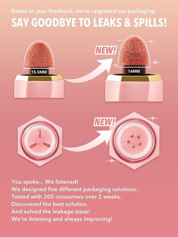 SHEGLAM Makeup - Color Bloom Liquid Blush Matte Finish - Long-wearing Waterproof Gel-Cream Blush with Sponge Tip Applicator (Cutie Pie) in Saudi Arabia