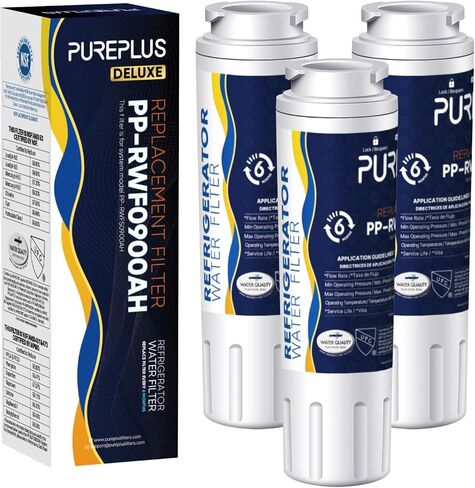 PUREPLUS UKF8001 NSF 53&42 Certified Water Filter Replacement for Maytag UKF8001P, EDR4RXD1, Everydrop Filter 4, PUR 4396395, Puriclean II, UKF8001AXX-200, UKF8001AXX-750, RWF0900A Refrigerator, 3Pack in Saudi Arabia