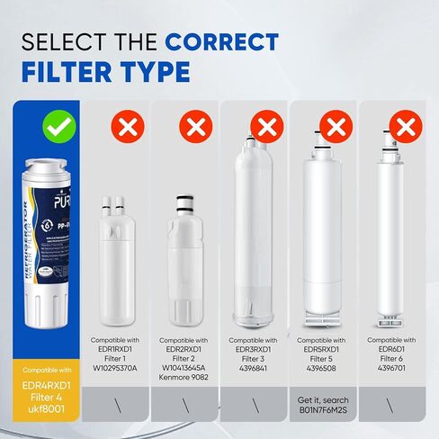 PUREPLUS UKF8001 NSF 53&42 Certified Water Filter Replacement for Maytag UKF8001P, EDR4RXD1, Everydrop Filter 4, PUR 4396395, Puriclean II, UKF8001AXX-200, UKF8001AXX-750, RWF0900A Refrigerator, 3Pack in Saudi Arabia