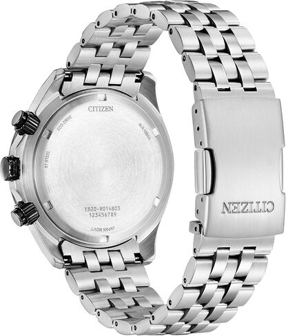 Citizen Men's Eco-Drive Brycen Chronograph Blue Black Watch BL5568-54L in Saudi Arabia