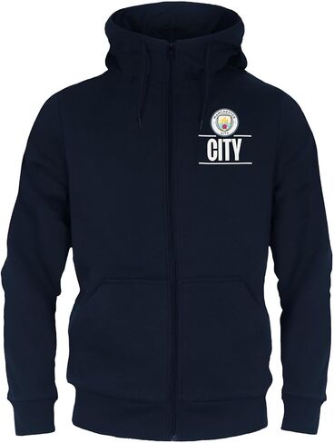 Manchester City FC Official Soccer Gift Mens Fleece Zip Hoody Grey 3XL in Kuwait