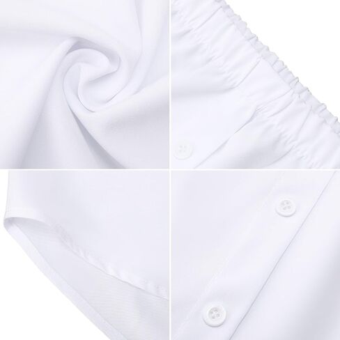 Geyoga 3 Pcs Women's Shirt Extenders Mini Adjustable Layering Fake Top Lower Sweep Shirt Half Length Skirt in Saudi Arabia