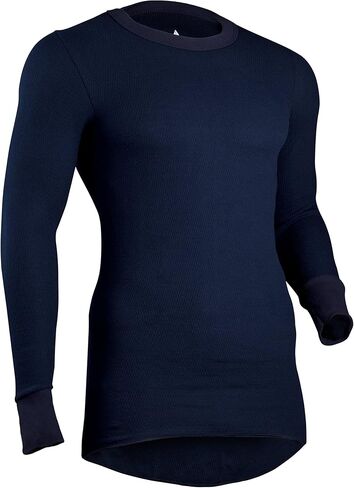 Indera Mens Long Sleeve Shirt - Icetex Thermal W/Silvadur Sports Compression Tops, White, Medium US in Saudi Arabia
