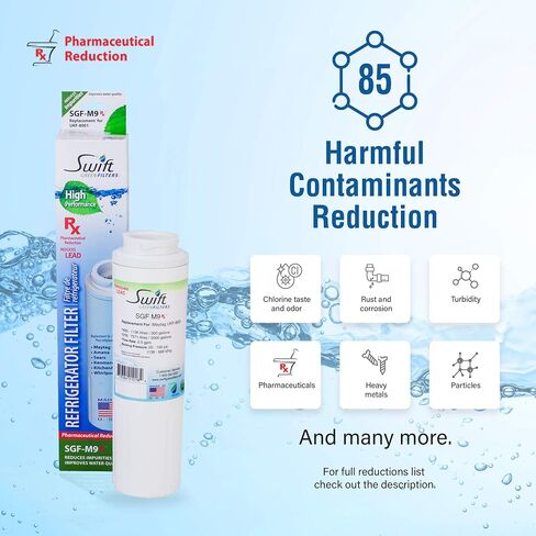 SGF-M9 Rx Replacement Water Filter For Kenmore UKF8001,EveryDrop EDR4RXD1,FILTER 4,46-9005 -3 Pack in Kuwait