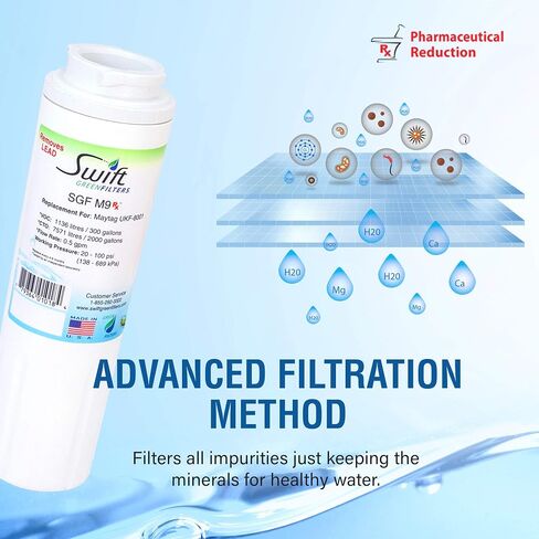 SGF-M9 Rx Replacement Water Filter For Kenmore UKF8001,EveryDrop EDR4RXD1,FILTER 4,46-9005 -3 Pack in Kuwait