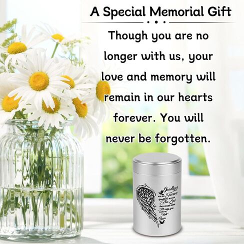 Small Urns for Human Ashes Set of 4, Mini Cremation Urn for Ashes Up to 7 Cubic Inches, Memorial Sharing Keepsake Urns Alumnium Ashes Holder, Silver in Kuwait