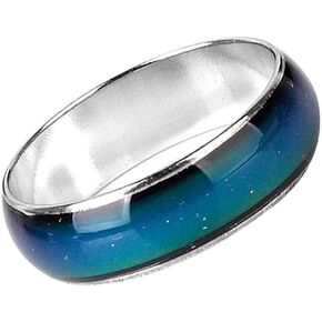 Emotion Feeling Magic Ring Mood Color Changeable Alloy Ring Color Changing Finger Ring Jewelry 15.7mm Attractive processing