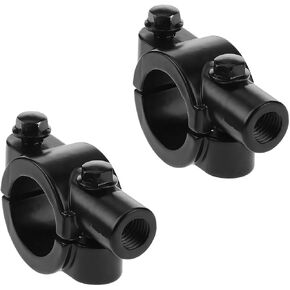 2PCS Motorcycle Mirrors Mounts, 7/8" 8mm Motorbike Handlebar Holder Clamp Adaptor, Motorbicycle Handle Bar Rearview Bracket Holder Accessories, Universal for ATV Scooter Bike