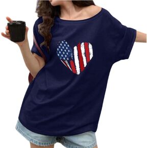 خارج قمم الكتف للنساء الأكمام القصيرة y2k قميص رقم الرسم كبير الحجم tshirts tees e-girl tees