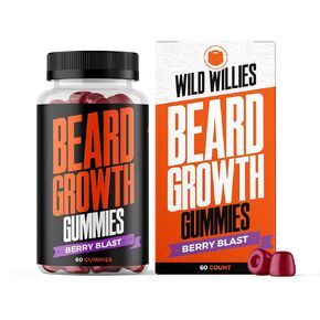 Wild Willies Beard Growth Dual Threat: Beard Growth Gummies and Serum Kit for Men - Biotin, Caffeine & Essential Growth Oil for Fuller, Thicker Facial Hair - Beard Vitamins & Enhance Beard Growth