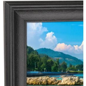8x33 Picture Frame Solid Wood Panoramica Photo Frame 8x33 inch Poster Frame Painting Frame Black (X23B833)