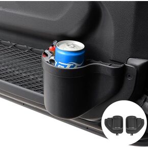 Front Door Net Pocket Storage Organizer Tray Box for Interior Accessories, Compatible with 2018-2023 Jeep Wrangler JL JLU and 2020-2023 Jeep Gladiator JT