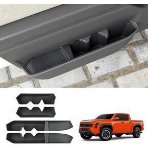 Front Door Handle Storage Box Compatible with 2024 2025 Toyota Tacoma Door Side Storage Tray 2PCS Side Door Organizer for Tacoma Accessories (Front Door Handle Storage Box)