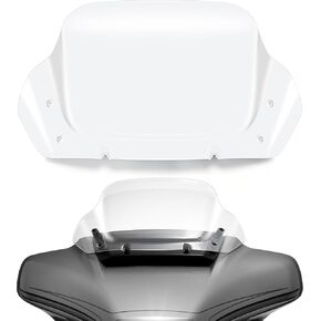 10" Wave Windshield Windscreen Wind Splitter fits for Harley Davidson CVO Street Glide FLHXSE 2023-up, Street Glide FLHX 2024-up,FLHXU 2025-up (Black)
