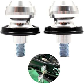 Rear Stand Swing Arm Spool Sliders Stand Swingarm Bobbins (for Kawasaki Vehicle) Z900 Z900RS Z650 Z1000 Z400 Vulcan S Ninja650 Z e-1 ZX-10R Eliminator SE Ninja1000 Ninja400 Z650RS (Black)