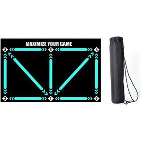 AllStyle By Patel Soccer Football Footstep Training Mat – Non-Slip, Silent, Improves Speed, Strength & Coordination for All Ages & Levels (Classic Edition)