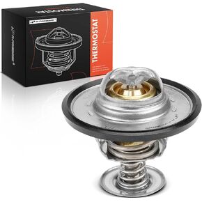 A-Premium Engine Coolant Thermostat with Seal Compatible with Ford F-150, Explorer, Expedition, E-150, E-250 & Dodge Ram 50, D100 & Lincoln Navigator & Chevrolet & Infiniti & Jeep & Mazda & Jaguar