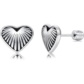 Titanium Star Butterfly Screw Back Earrings for Women Surgical Stainless Steel Hypoallergenic for Sensitive Ears Animal Ear Studs