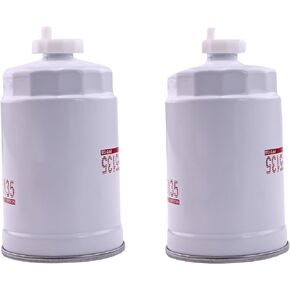 2pcs فاصل مياه الوقود 1E786-43060 متوافق مع Kubota D1803 V1505 V2403 V3800 محرك