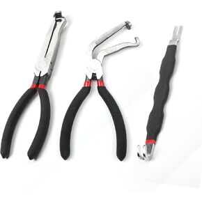 3-Piece Electrical Disconnect Pliers Set, 60 Degree Connector Separator, Car Fuel Line Breaking Tool