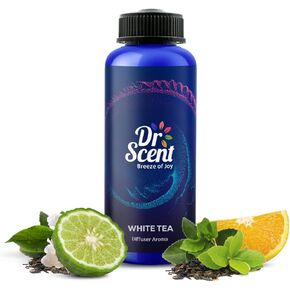 Dr Scent Breeze of Joy, Diffuser Aroma Oil White Tea | Tranquil Blend of Green Tea, Bergamot, Sicilian Orange, and White Tea Notes for a Serene Ambiance (500ml)