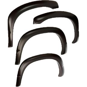 Bushwacker 20941-02 Fender Fender Tlares 4pc. مجموعة نوبات 2011-2016 فورد F-250 و F-350 Super Duty