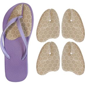 Upgraded Gel Metatarsal Pads for Flip-Flops | Ball of Foot Cushion Inserts with Massage Dots for Thong Sandals | Anti Slip Weight Shifting Shoe Insoles for Women and Men, All Day Pain Relief 2 Pair