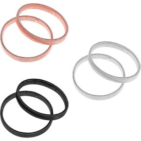 Anti Slip Sleeve Holders, 6 Pcs Sleeve Garters Elastic Arm Bands Adjustable Metal Shirt Sleeves Bands Stretchy Shirt Armbands Sleeves Cuffs Elastic Arm Garters for Men, Women (3 Colors)