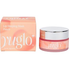 YUGLO Lip Sleeping Mask - Overnight Hydrating & Moisturizing Lip Care Treatment to Restore & Plump Dry Chapped Lips - Peach