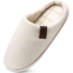 شبشب رجالي COFACE، إسفنج مريح للذاكرة للاستخدام الداخلي والخارجي سهل الارتداء للرجال، مريح لتقويم العظام والتهاب اللفافة الأخمصية ودعم قوس غرفة النوم ودفء فرو غامض وشتوي أحذية منزلية نعل صلب أسود مقاس 7 in Kuwait