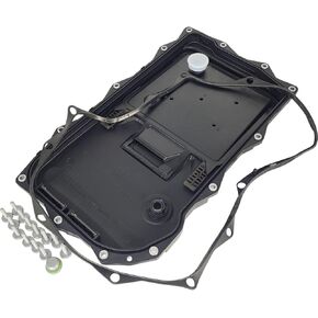 Transmission Oil Pan Filter Kit 1087298247 Compatible with ZF 8HP Automatic w/Seal Gasket 13 Screw Bolt Drain Plug Repair Service 0501.324.810 0501.333.807 1087.298.247 1090298043 8HP45 8HP50