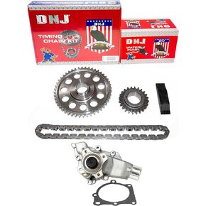 DNJ TK1123WP Timing Chain Kit for 1999-2006 Jeep Grand Cherokee Wrangler 4.0L L6 12V OHV 242cid