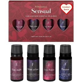 Folkulture Essential Oils for Diffuser for Home | Set of 4 Pure Essential Oils Set | Diffuser Oils Scented | Summer Essential Oils for Candle Making - Lavender Oil, Jasmine Essential Oil.