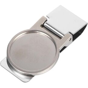 Money Clip, Coin Hinged Money Clip Round Circle Men Money Clip Card Holder Fold Clip Wallet Clamp Money Organizer for Men Teens Father