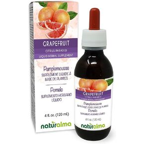 Naturalma Grapefruit (Citrus paradisi) Seed Alcohol-Free Tincture - Enriched with Vitamin C - 4 fl oz Liquid Extract in Drops - Herbal Supplement - Vegan