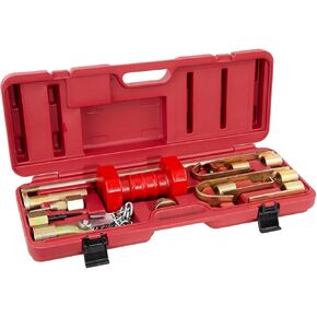 OEMTOOLS 25922 Dent Puller Kit, 10-Piece Drop Forged Steel Dent Removal Kit For Cars, Includes 12 lb. Slide Hammer, Hooks, Drivers, Fasteners, And Tools