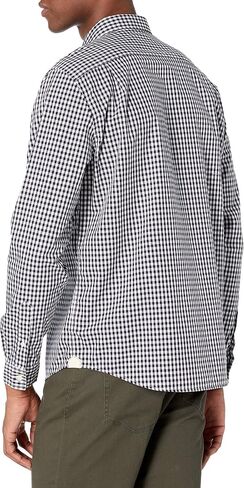 Lacoste Men's Long Sleeve Gingham Regular Fit Poplin Shirt in Saudi Arabia
