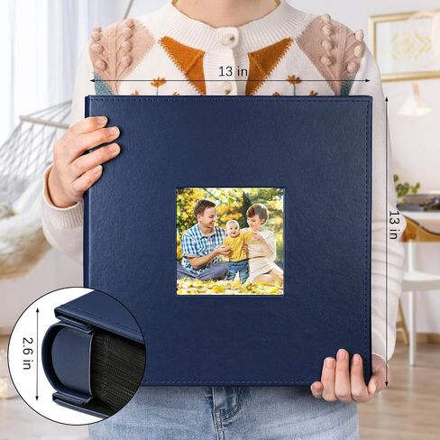 Colemoly Leather Photo Album 4x6 600 Photos Large Capacity Albums Holds 600 Horizontal and Vertical Pictures for Wedding, Graduation, Record Memories(Black, 600 Pockets) in Kuwait