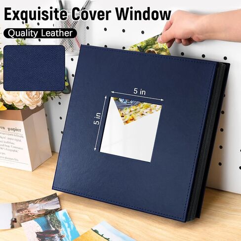 Colemoly Leather Photo Album 4x6 600 Photos Large Capacity Albums Holds 600 Horizontal and Vertical Pictures for Wedding, Graduation, Record Memories(Black, 600 Pockets) in Kuwait