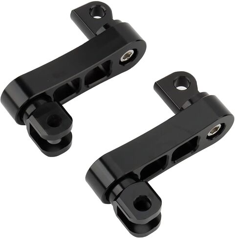 Foot Peg Extension 2 1/4" Adjustable Passenger Peg Mounts Highway Peg Clamps Male Mount Bracket Fit For Harley Touring Road King Street Glide Road Glide Sportster Dyna Fat Bob Softail (Black) in Saudi Arabia