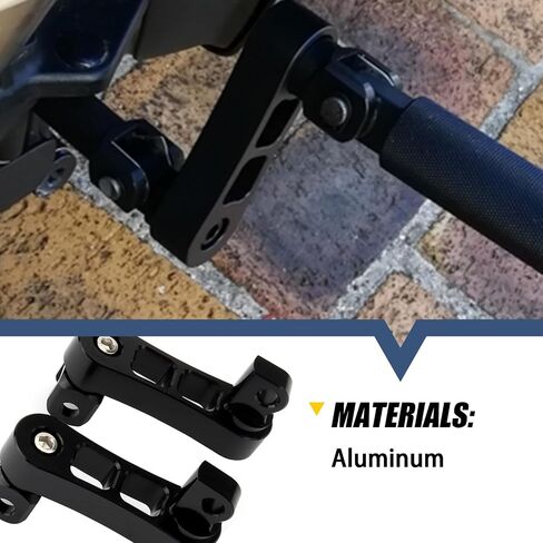 Foot Peg Extension 2 1/4" Adjustable Passenger Peg Mounts Highway Peg Clamps Male Mount Bracket Fit For Harley Touring Road King Street Glide Road Glide Sportster Dyna Fat Bob Softail (Black) in Saudi Arabia